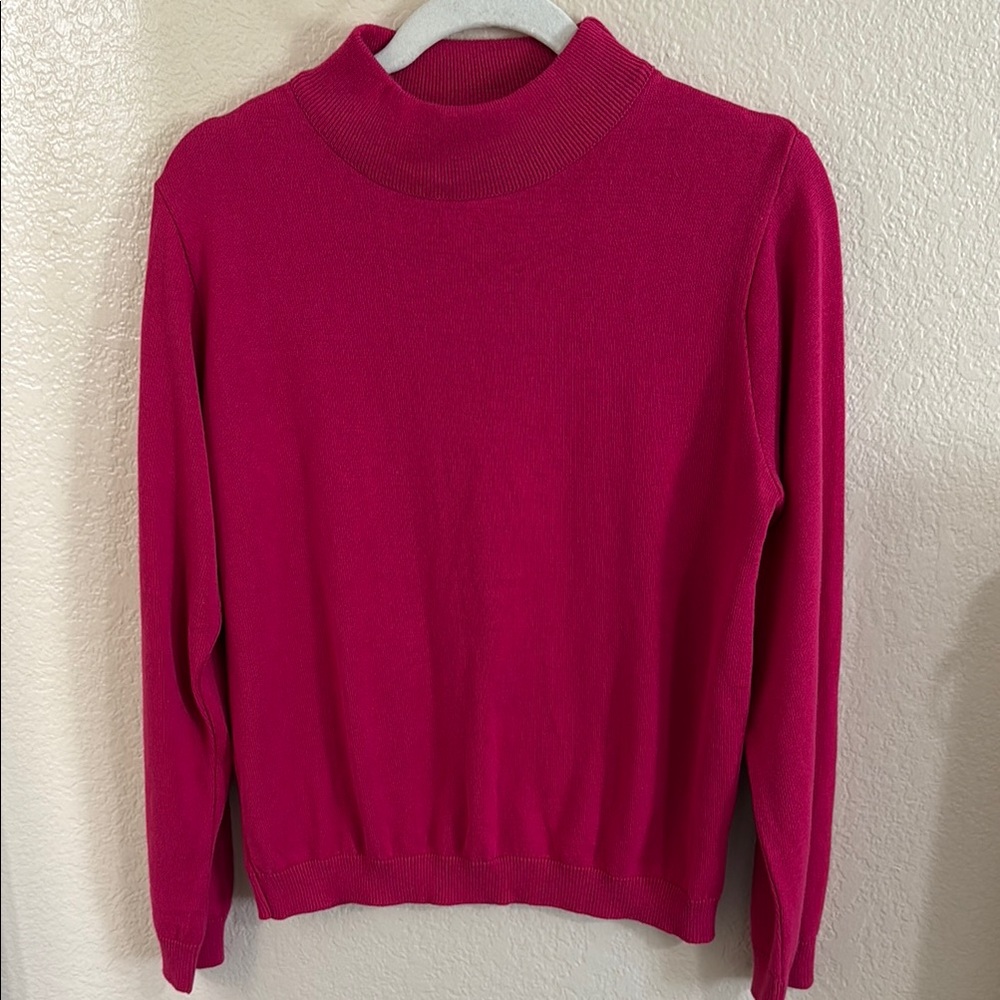 Vintage Pink Mock Turtleneck Sweater